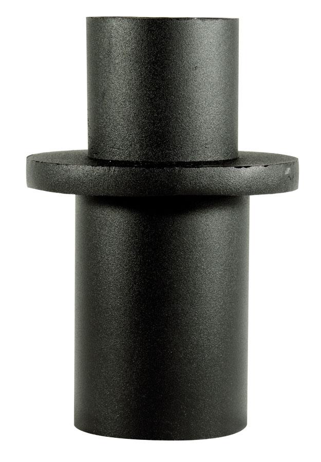 ( DURAGUARD - PSRA43B ) 2-7/8IN SINGLE ROUND VERTICAL TENON FOR 4IN ROUND STRAIT STEEL POLES WITH BLACK FINISH