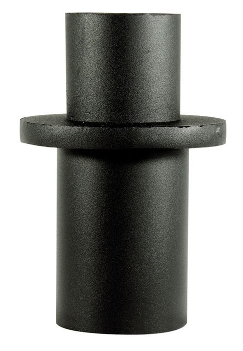 ( DURAGUARD - PSRA52B ) 2-3/8IN SINGLE ROUND VERTICAL TENON FOR 5IN ROUND STRAIT STEEL POLES WITH BLACK FINISH