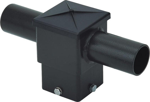 ( DURAGUARD - POLEACC030 ) TWIN SQUARE HORIZONTAL TENON AT 180 DEGREES FOR 4IN SQUARE POLE WITH BRONZE FINISH