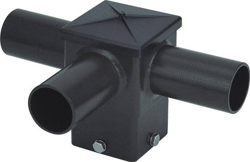( DURAGUARD - POLEACC032 ) TRIPLE SQUARE HORIZONTAL TENON AT 90 DEGREES FOR 4IN SQUARE POLE WITH BRONZE FINISH